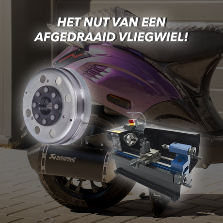Wat is het nut van een afgedraaid vliegwiel op een (motor)-scooter?