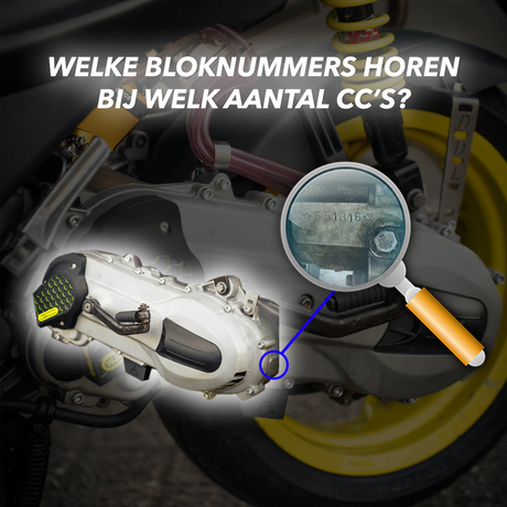 Welke bloknummers horen bij welke aantal CC's?