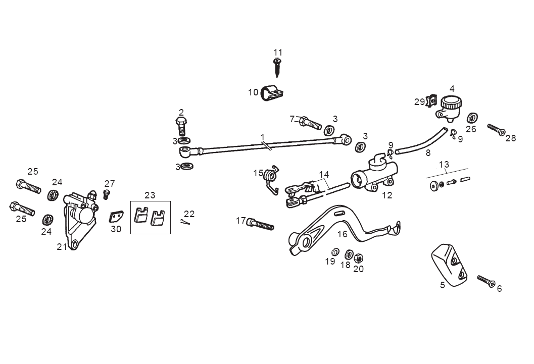 Derbi Senda SM 50 2T 2ª ED X-Treme E1 2003 - Achterrem