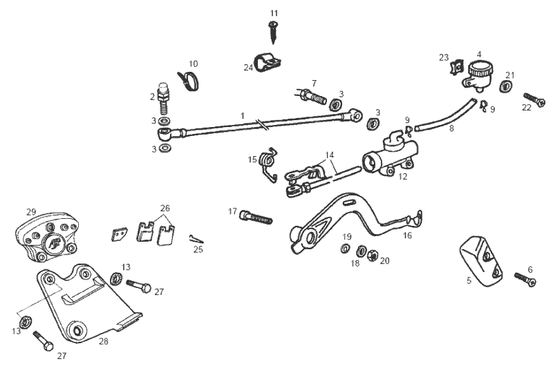 Derbi Senda SM 50 2T DRD Edition Black E2 2005 - Achterrem