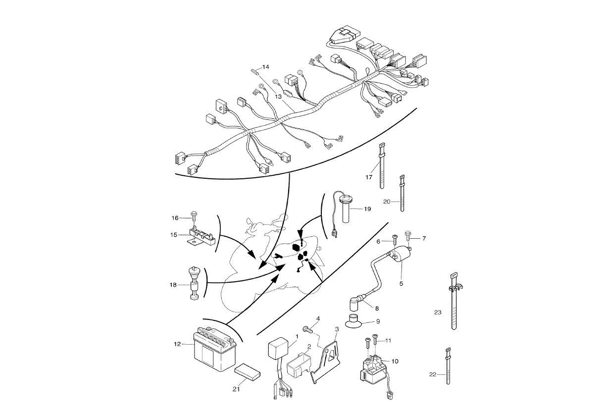 Yamaha Aerox 100 2T 2002 E1 2000-2002 - Bobine, CDI Unit & Accu