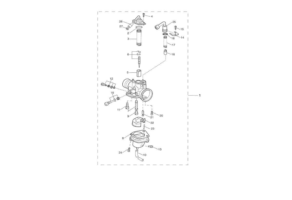 Yamaha Aerox 100 2T 2002 E1 2000-2002 - Carburateur Automatische Start