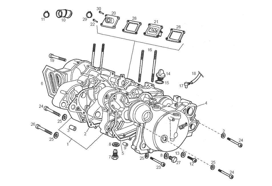 Derbi Senda SM 50 2T DRD Edition E2 2005 - Carter