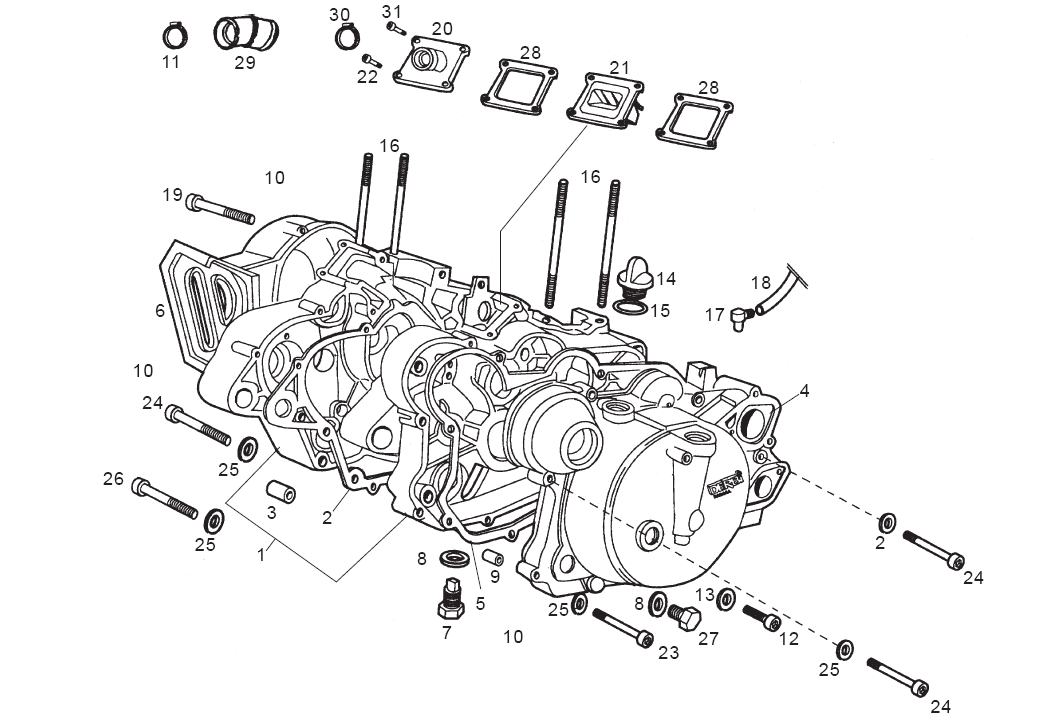 Derbi Senda SM 50 2T 2ª ED X-Treme E1 2003 - Carter