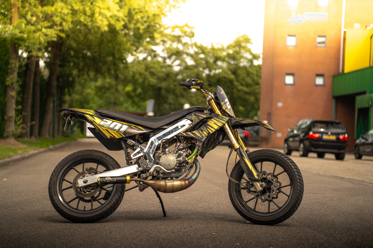 KRM Uitlaat Rood 90-100cc Derbi