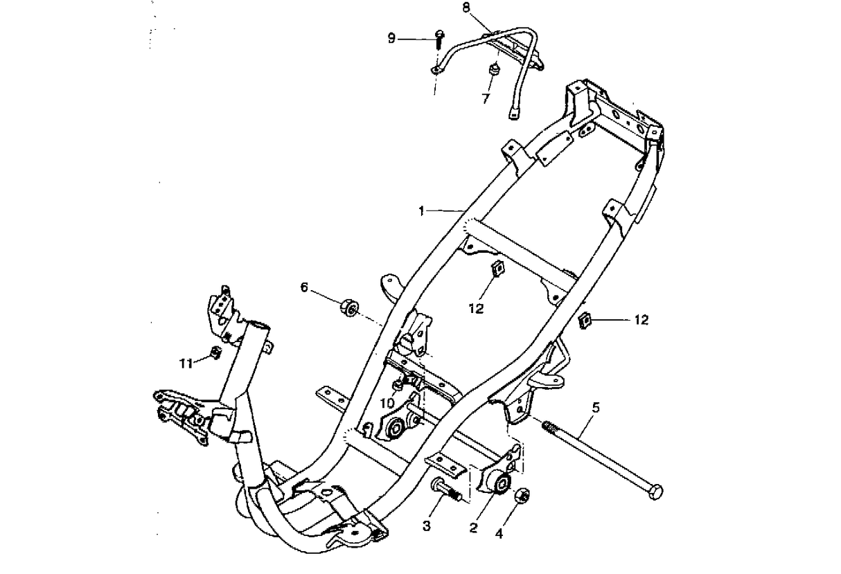 Yamaha Aerox 50 R 1998-2012 - Frame