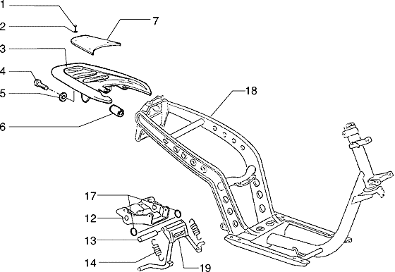 Zip Fastrider RST 1996-1999 - Frame