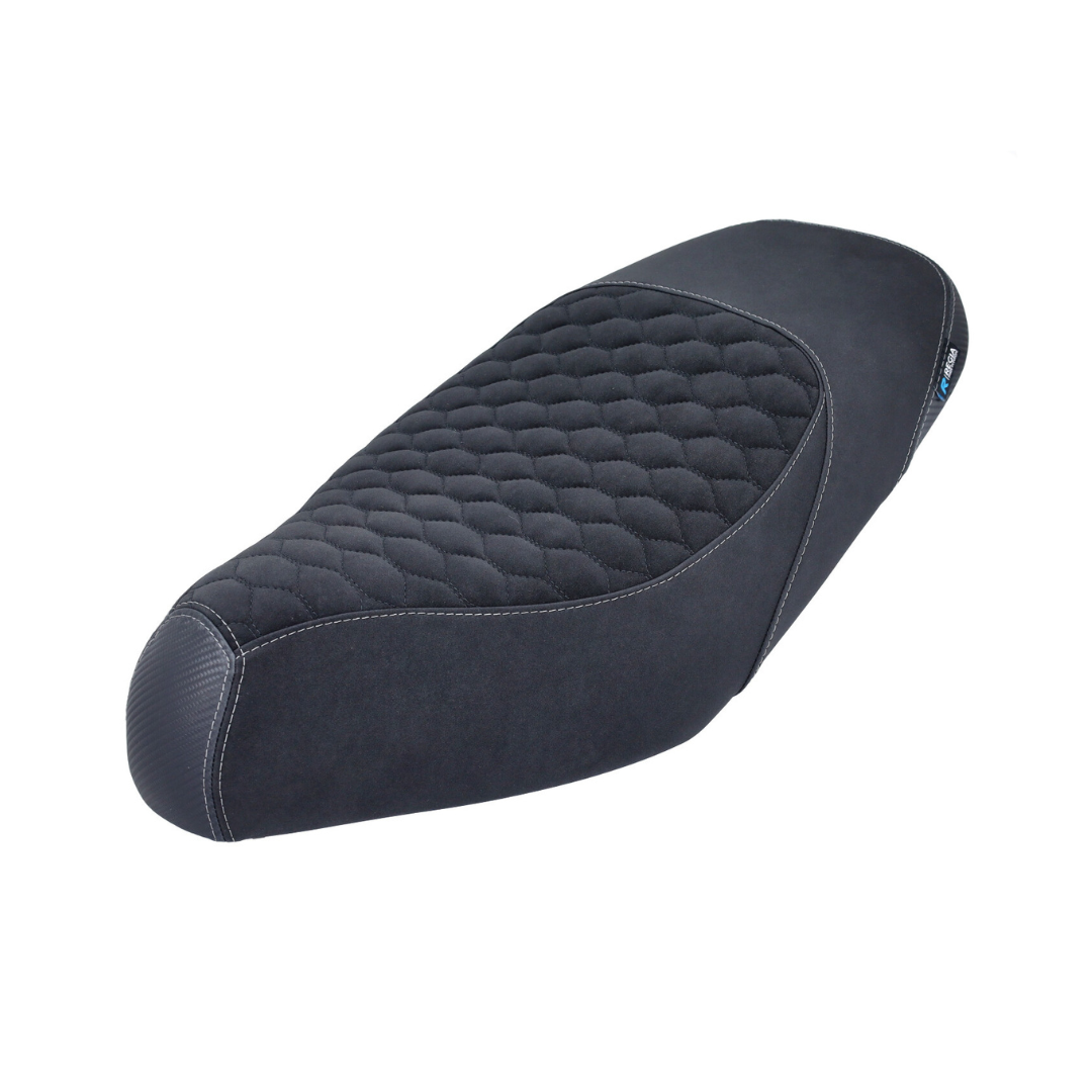 Zadelhoes Alcantara / Carbon Gilera Runner Zwart / Grijs