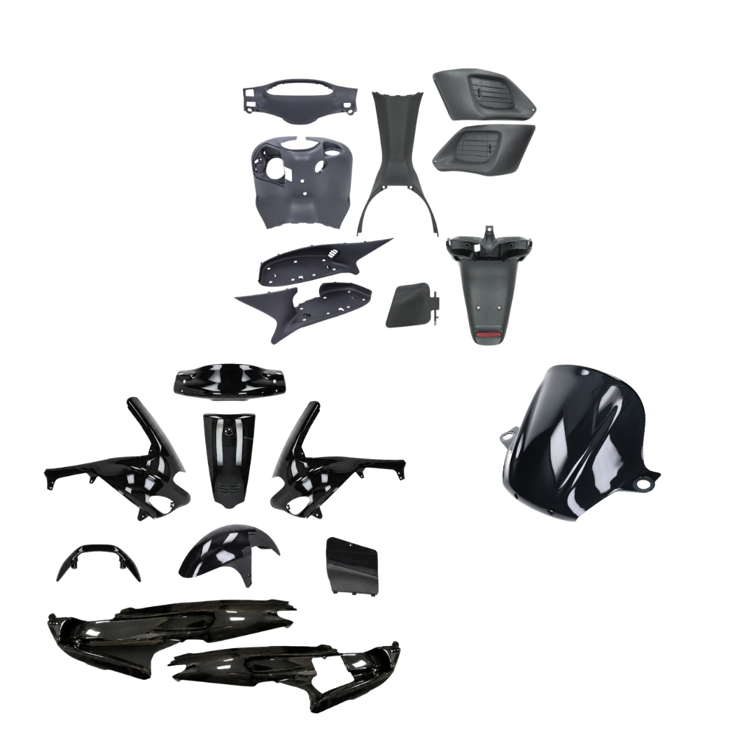 Gilera Runner Fairing Set Bundle Glossy Black