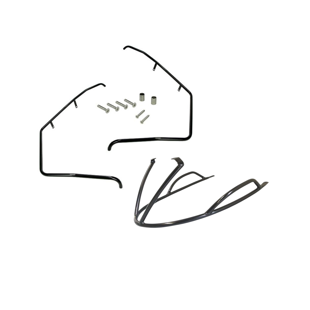 Fall bracket set front/rear Python Bundle Gloss Black Piaggio Zip