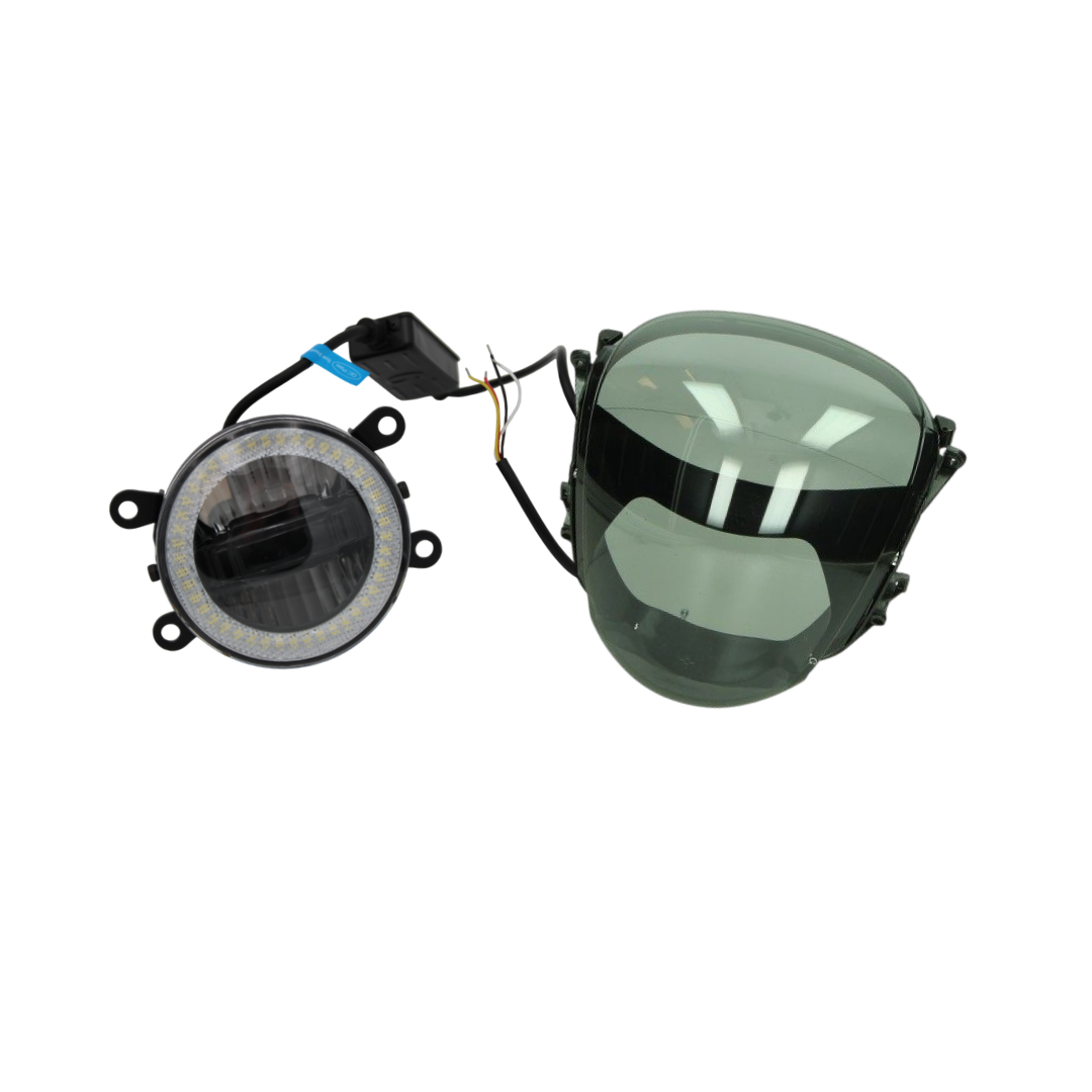 Angel Eye + Smoke Headlight Glass Deal Piaggio Zip