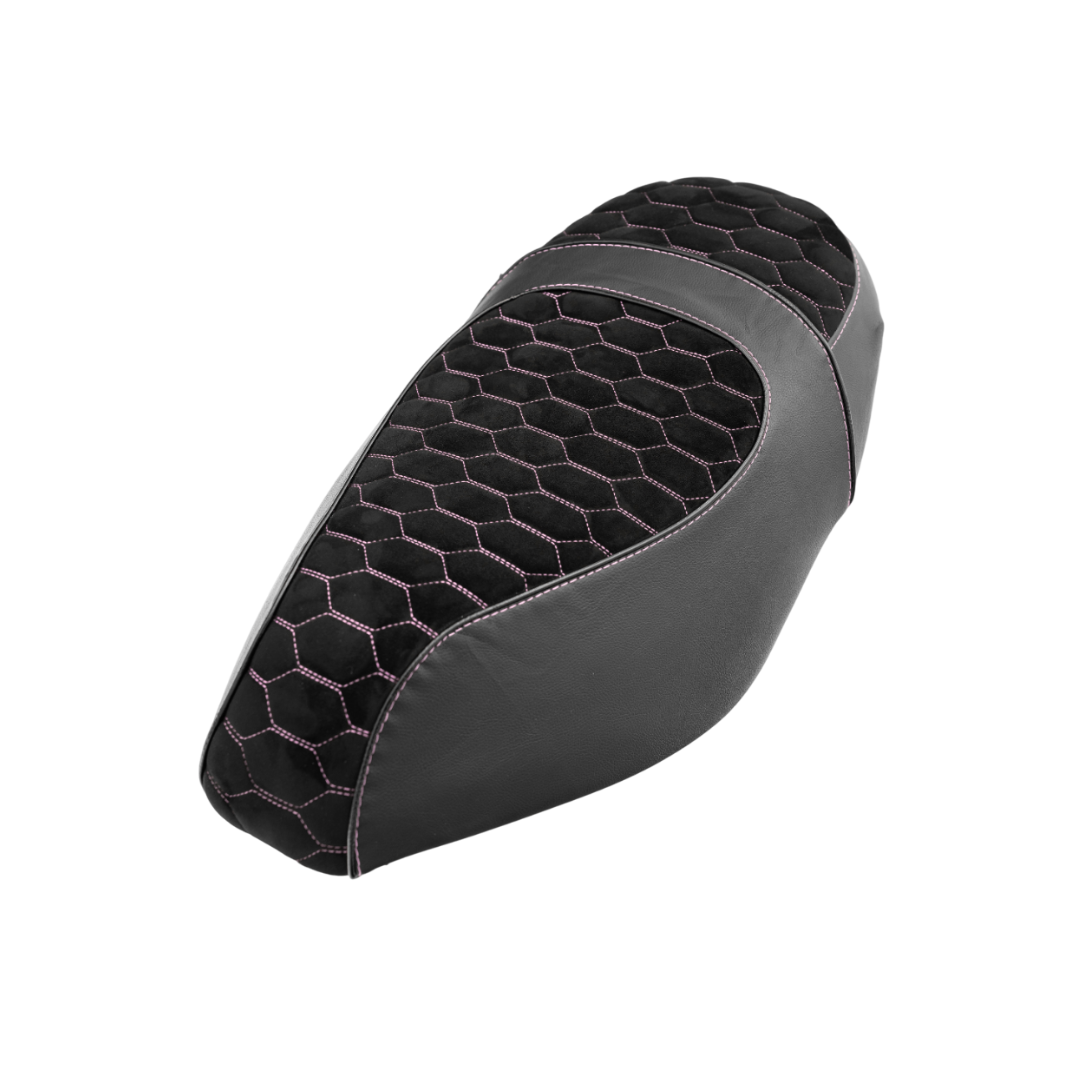 Couverture de selle alcantara look rose clair piaggio zip