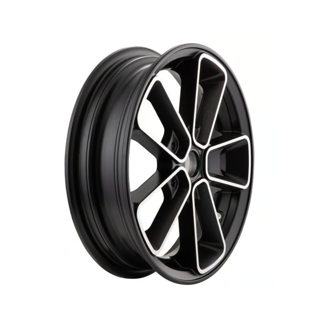 Rim sip series pordoi 12 inch matt black with silver vespa sprint / zip sp