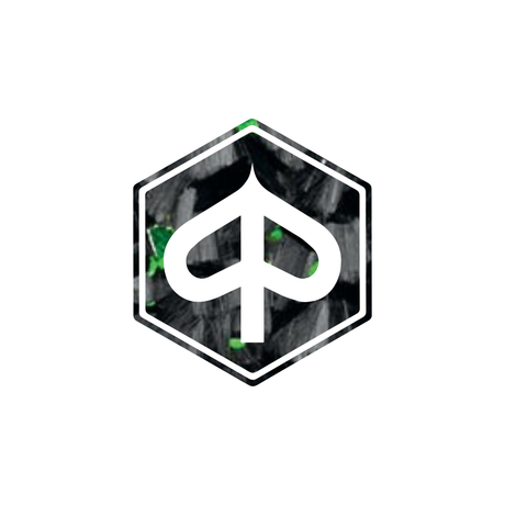 Logo pre -chap 3d piaggio forgiato carbonio