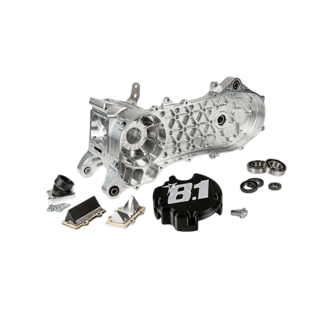 Completo a motore corto Carter 8.1 Fireblade 70cc da 10 pollici Piaggio 2 tratto