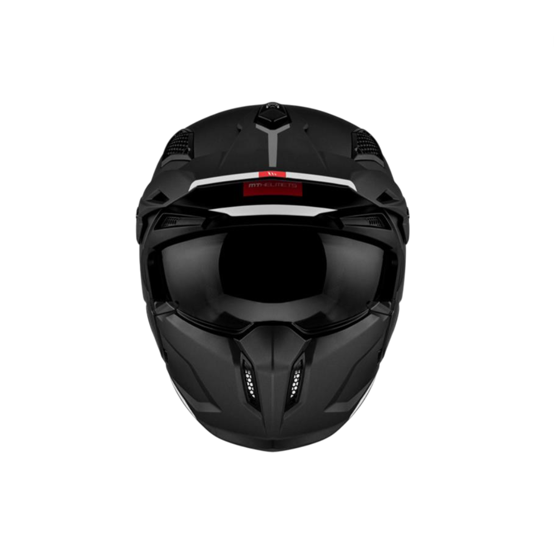Helmet mt streetfighter sv stripe matt black