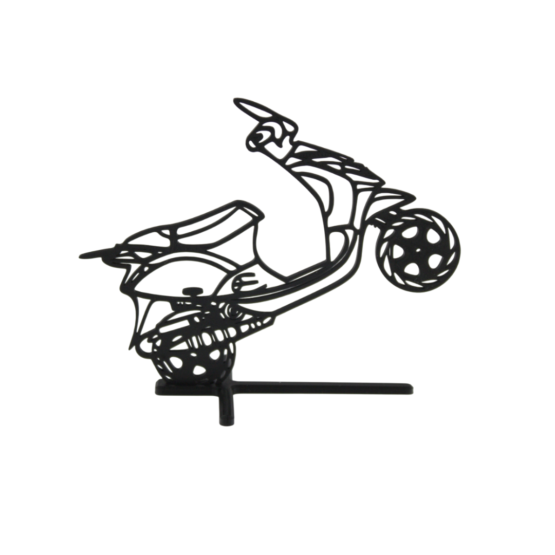 3D Silhouette Piaggio Zip 2 stroke