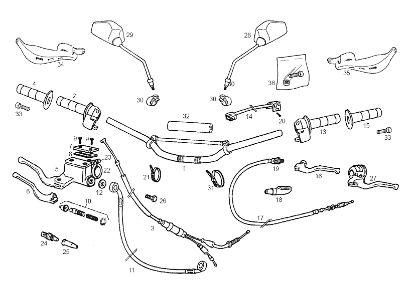 Derbi Senda SM 50 2T DRD Edition E2 2005 - Hoofdremcilinder & Schakeleenheid
