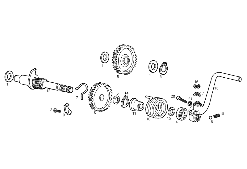 Derbi Senda SM 50 2T 2ª ED X-Treme E2 2004-2005 - Kickstarter & Kickstartas