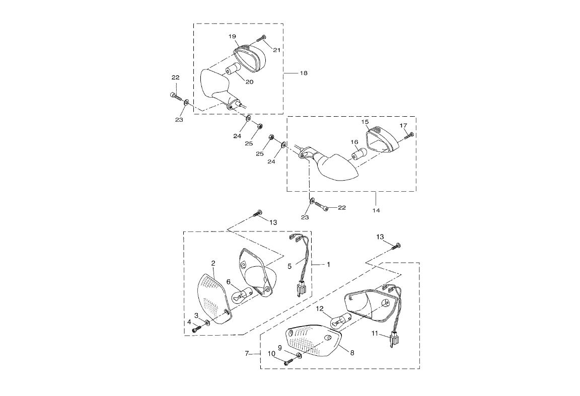 Yamaha Aerox 50 R Facelift 2013-2016 - Knipperlichten