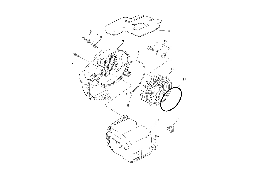 Yamaha Aerox 100 2T 2002 E1 2000-2002 - Koelkap