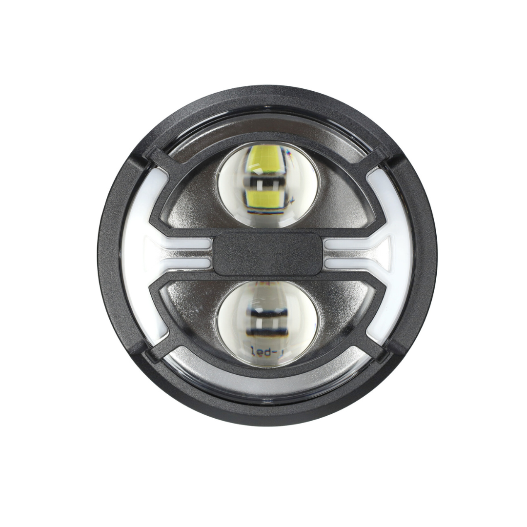 Faro originale a LED con frecce integrate + kit di montaggio spina 5 poli V8 Fatbike