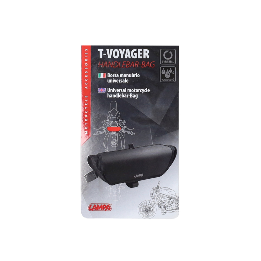 Borsa da Manubrio Nera Lampa 2L Impermeabile Ciclomotore/Fatbike