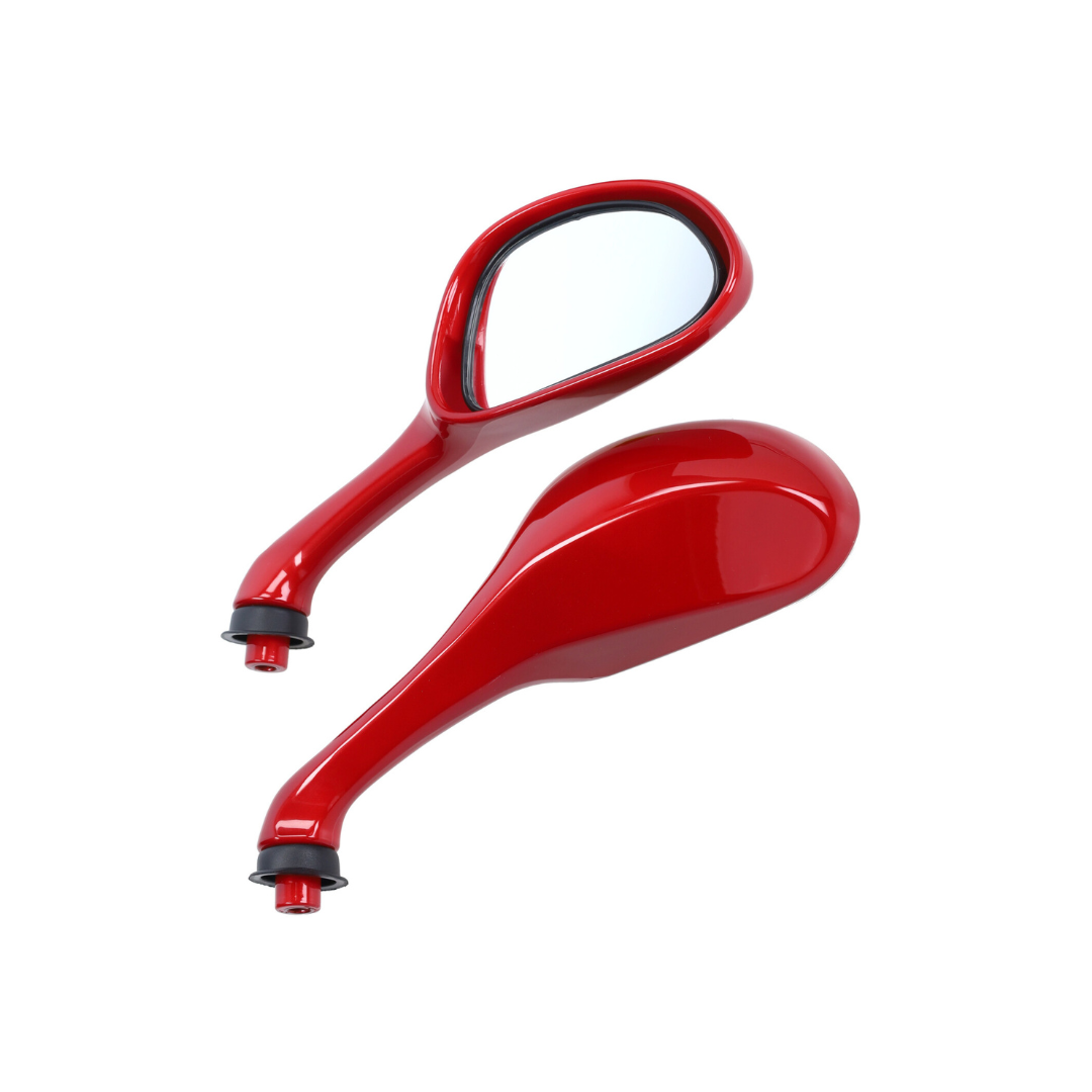 SP Kappenset + Runner Spiegels Bordeaux Rood Piaggio Zip Bundel