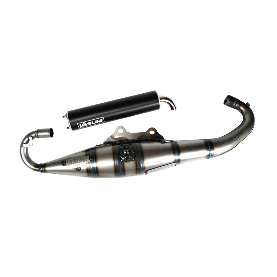 Yasuni C16 Piaggio 2 Takt Zwart Uitlaat 2T