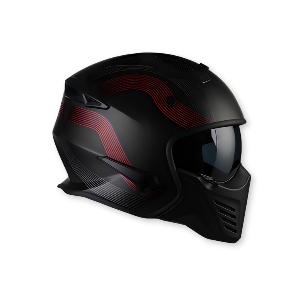 Helm Vito Bruzano Matte schwarz / rot