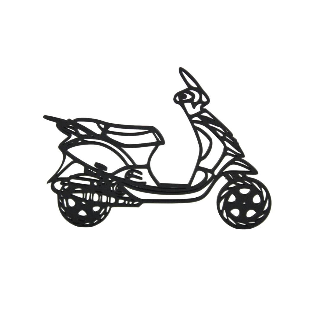 3D Silhouette Piaggio Zip 2 stroke