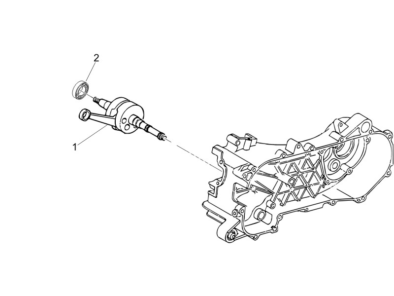 Zip 50 4T NOABS E2 2006-2013 - Krukas