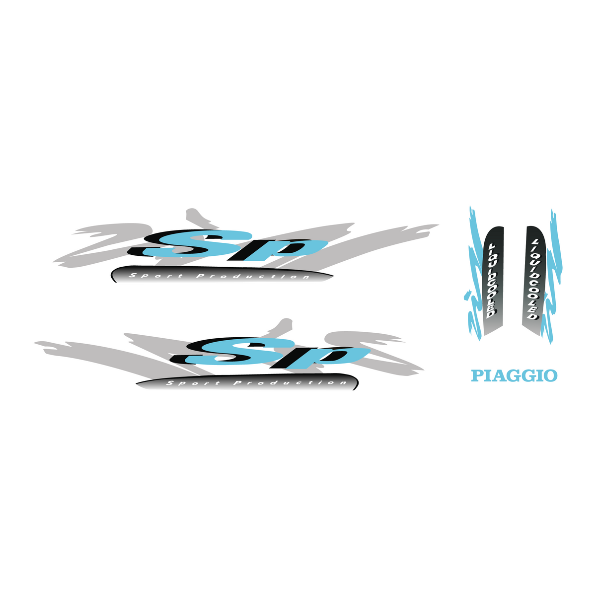 Set adesivi Piaggio Zip SP98 modello originale