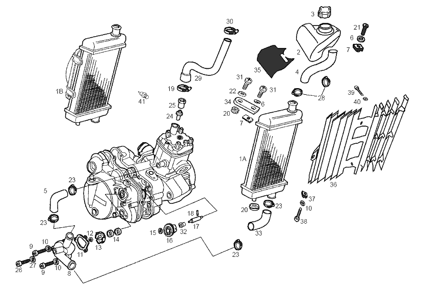 Derbi Senda SM 50 2T 2ª ED Black Devil E2 2003 - Oliepomp & Waterpomp
