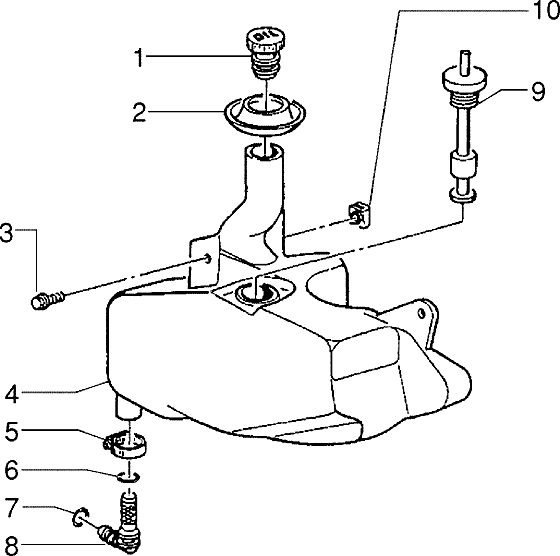 Zip Fastrider RST 1996-1999 - Olietank
