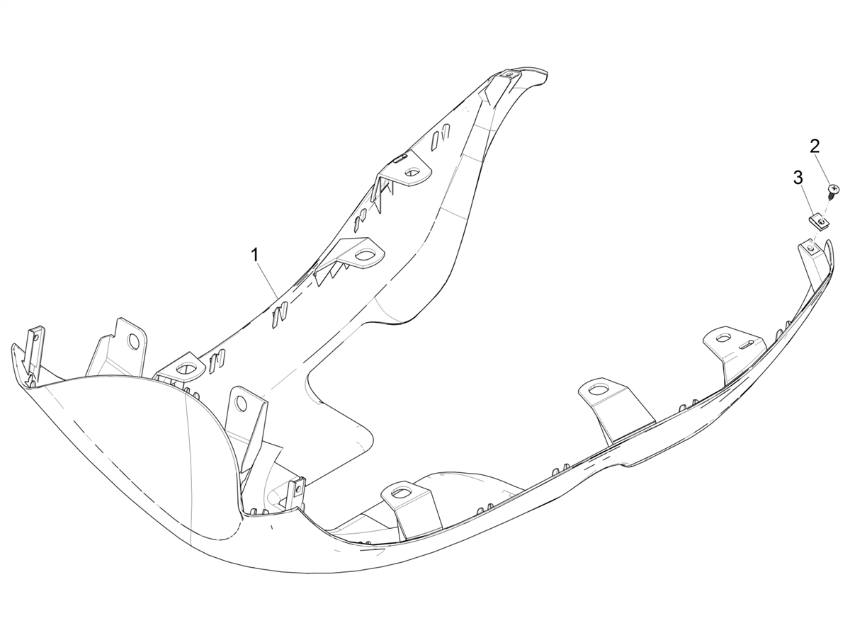 Zip 50 4T 25Km/h NOABS E5 2021-2023 - Onderkuip