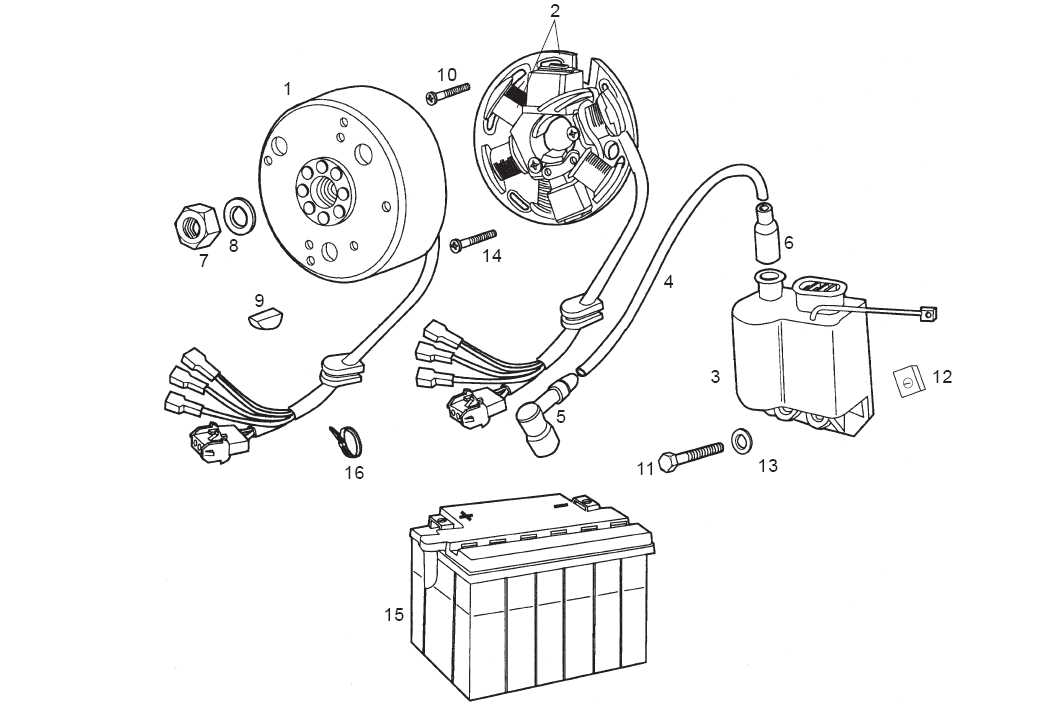 Derbi Senda SM 50 2T 2ª ED X-Treme E1 2003 - Ontsteking