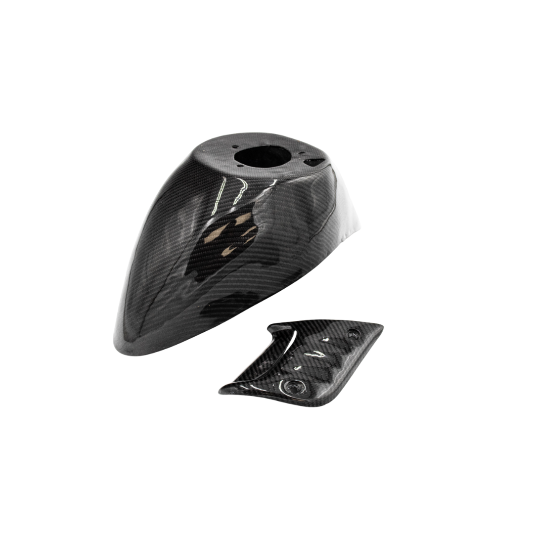 Carbon Voorspatbord / Schokbrekerkapje Piaggio Zip