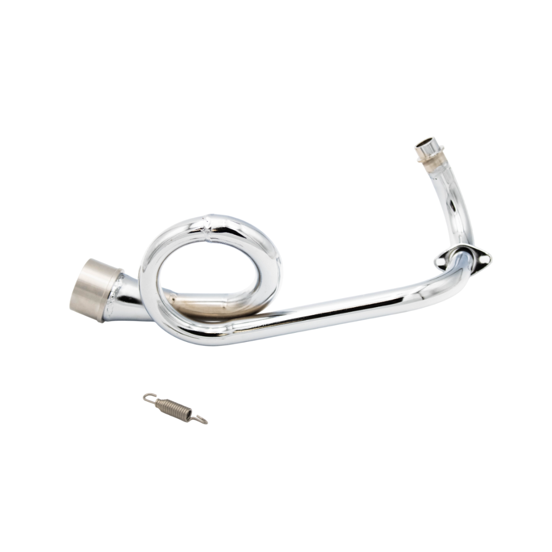 Exhaust bend Turbokit Chrome - Piaggio 4T 2V