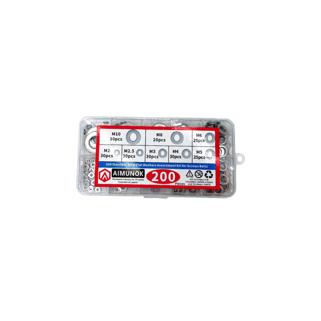 Ringe Edelstahl 200 Stück M2 bis M10