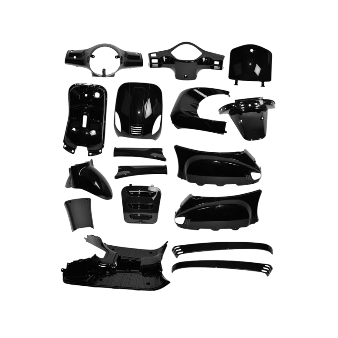 Karosserie-Set passend für La Souris Vespelini / BTC Riva Gloss Black