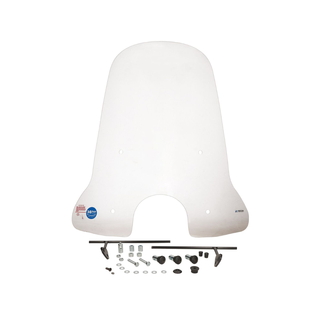 Hohe Windschutzscheibe + Montage hochklar BTC Riva2 / DTS Milano