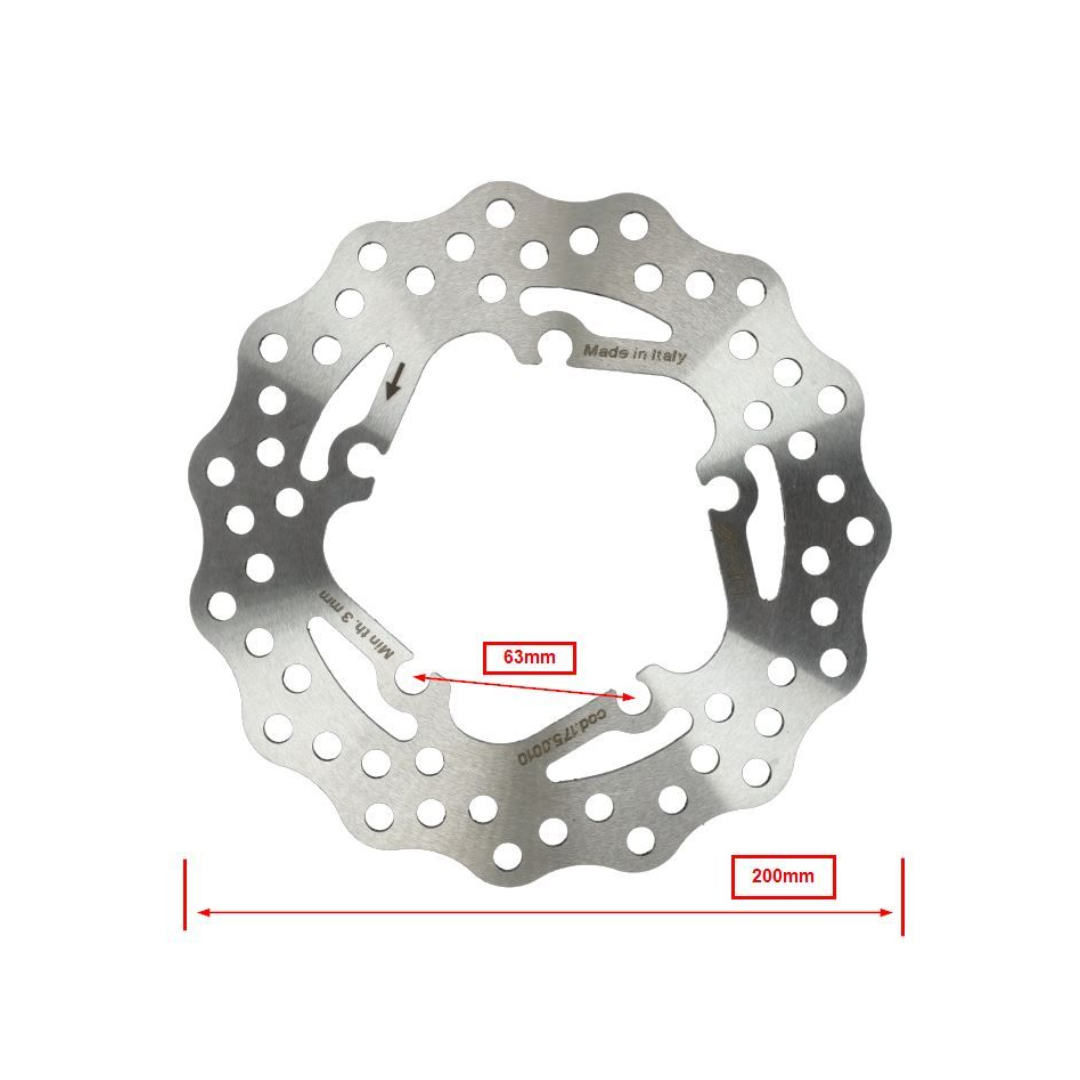 Remschijf Polini Wave Zwevend Race 200mm Piaggio Zip SP - 175.0010