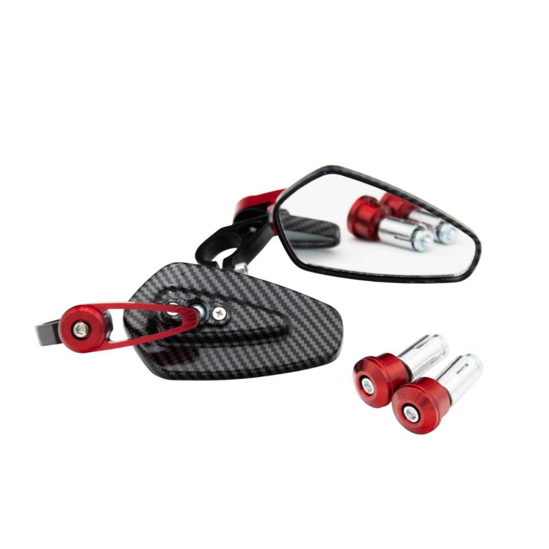 Bar end mirrors carbon universal