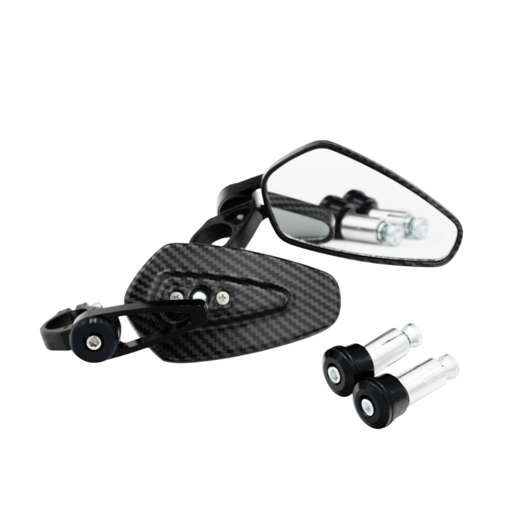 Bar end mirrors carbon universal