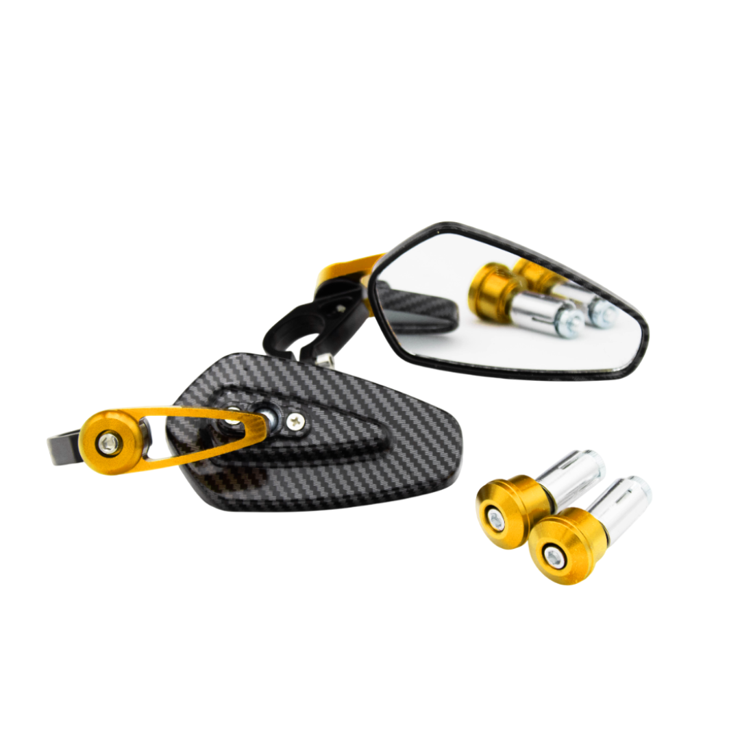 Bar end mirrors carbon universal