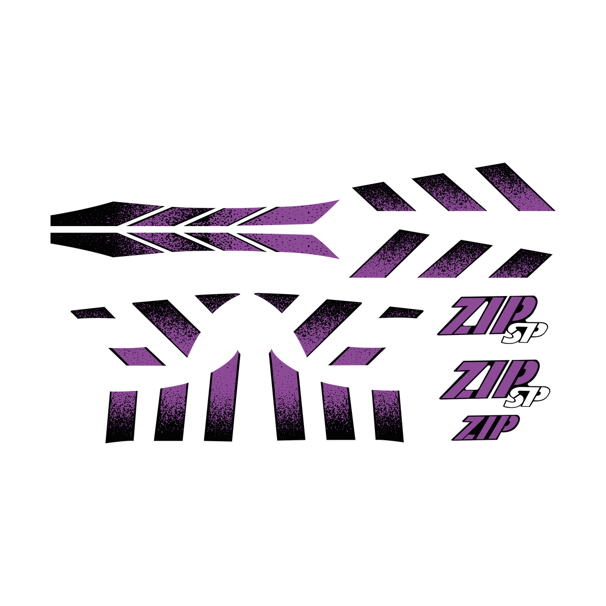 Aufkleber -Set Piaggio Zip SP H2O