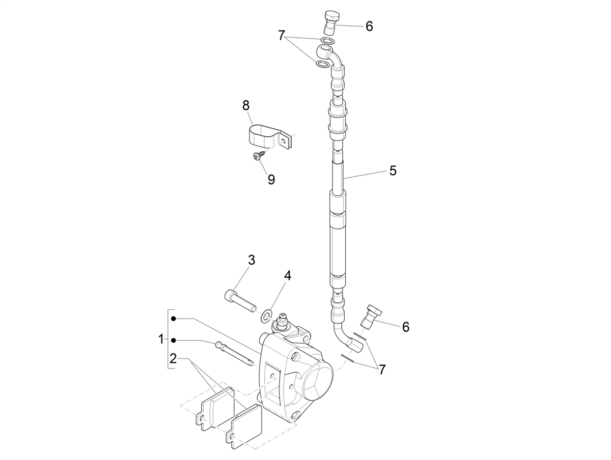 Zip 50 4T 25 Km/h NOABS E4 2018 - 2020 - Voorrem & Remklauw