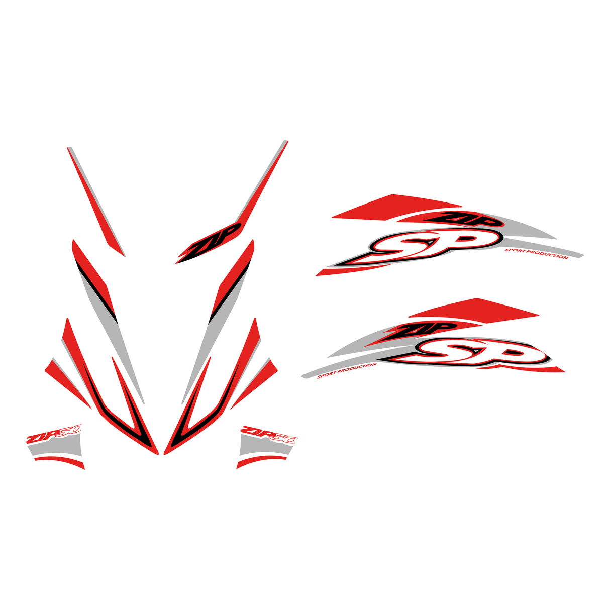 Stickerset Piaggio Zip SP H2O