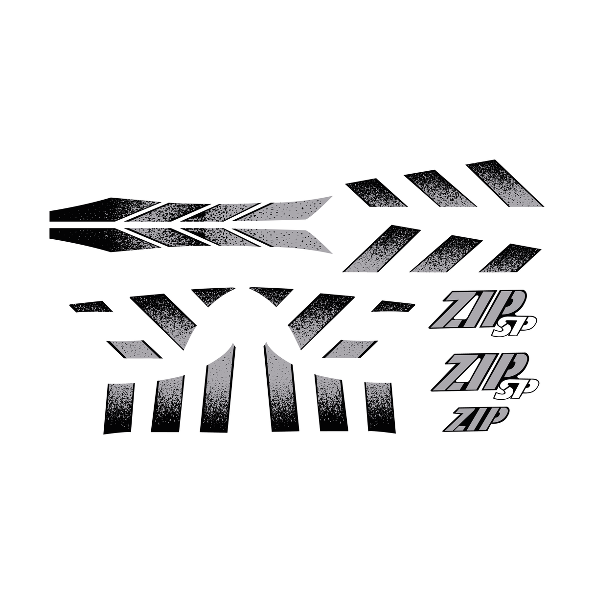 Aufkleber -Set Piaggio Zip SP H2O